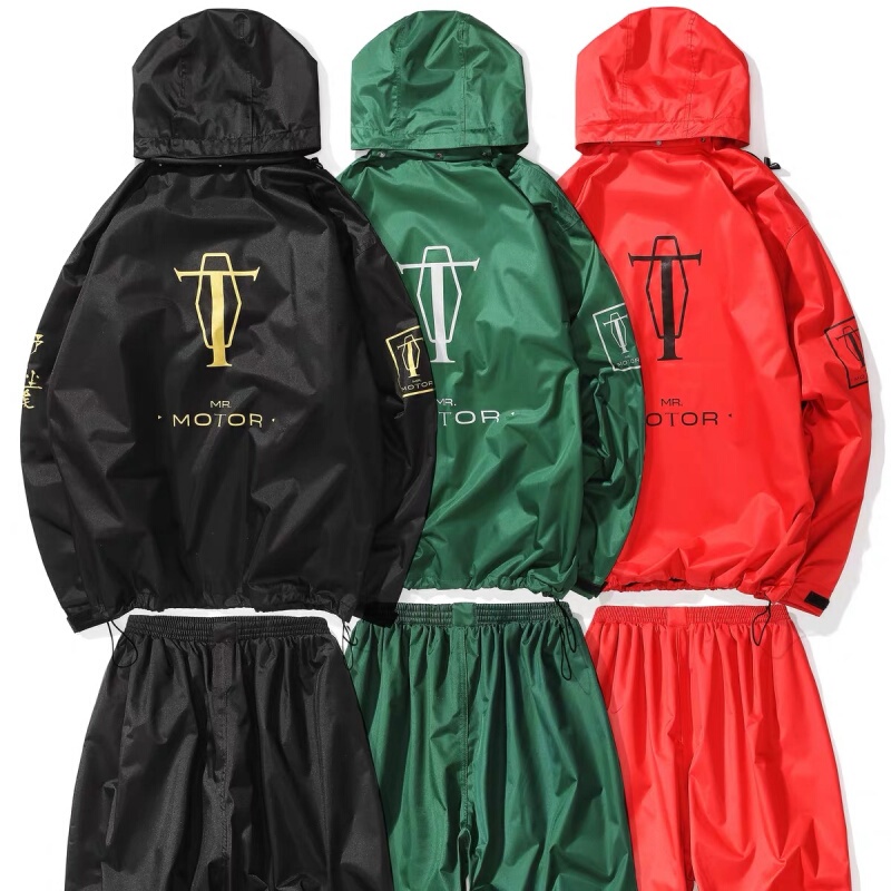 Mr Motor Raincoat and Rain Pants Split Electric Motorcycle Cycling Waterproof Thickeneded Rainstorm Raincoat Long Distance Outdoor
