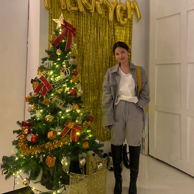 WXLSTUDIO Loose Short Coat Women 2022 Spring Fall New Korean Version 100 Hitch Design Feel Grey Sweater 