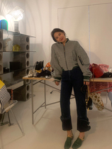 wxlstudio Wrinkle Sleeve Baseball Clothing Womens Short Spring 2021 New Plaid Patchwork Jacket Jacket Jacket