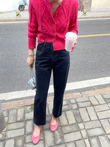 WXLSTUDIO JEANS WOMAN 2021 NEW AUTUMN CASH BLACK SMOKE PIPE PANTS HIGH WAIST DISPLAY SLIM 90% STRAIGHT BARREL PANTS