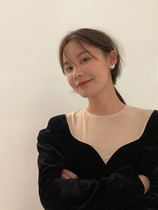 wxlstudio French vintage black velvet long sleeve top female spring 2021 New temperament jumpsuit