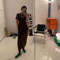 WXLSTUDIO Ultra thin wool tie dress dress in spring 2021 new hanging vest coat