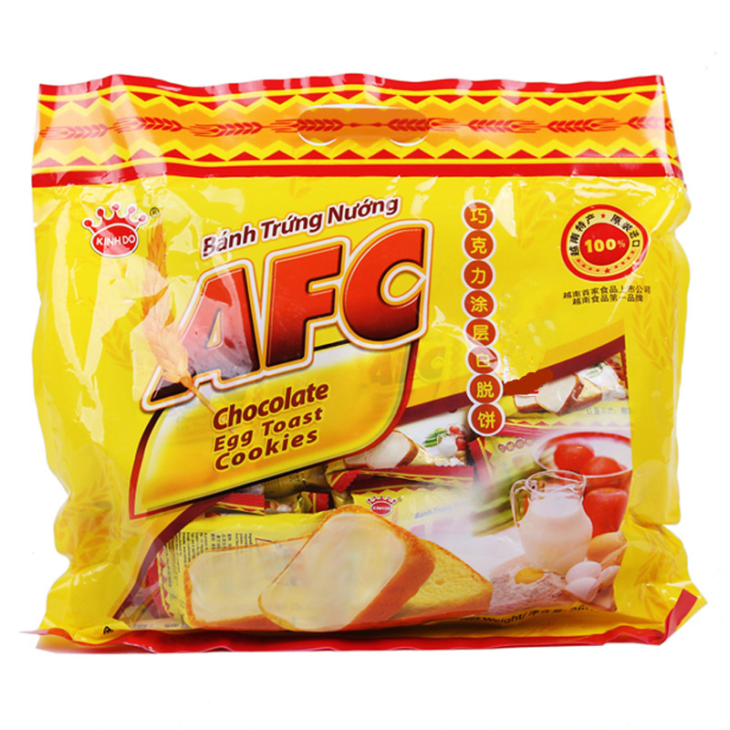 【天猫超市】越南进口AFC巧克力面包干260g饼干零食品配牛奶果汁
