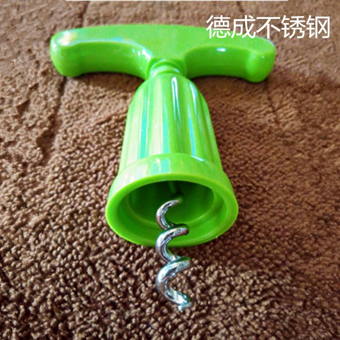 Dexian nhựa đơn giản đa mục đích mở chai rượu vang tiết kiệm lao động mở rượu mở chai tuốc nơ vít rượu vang ly rượu vang pha lê