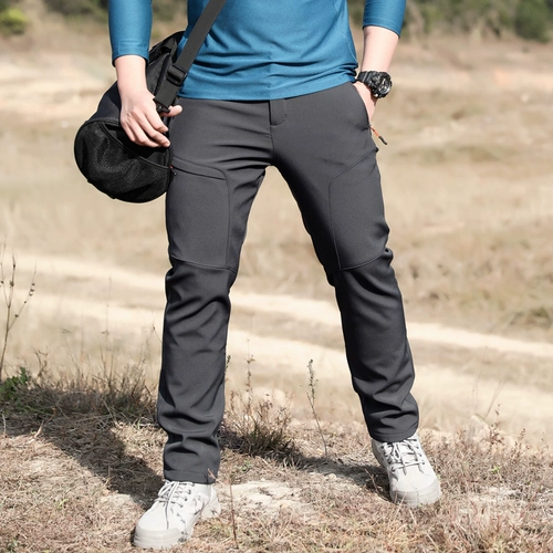 Дорожные утепленные ветрозащитные водонепроницаемые бархатные удерживающие тепло альпинистские демисезонные штаны подходит для пеших прогулок