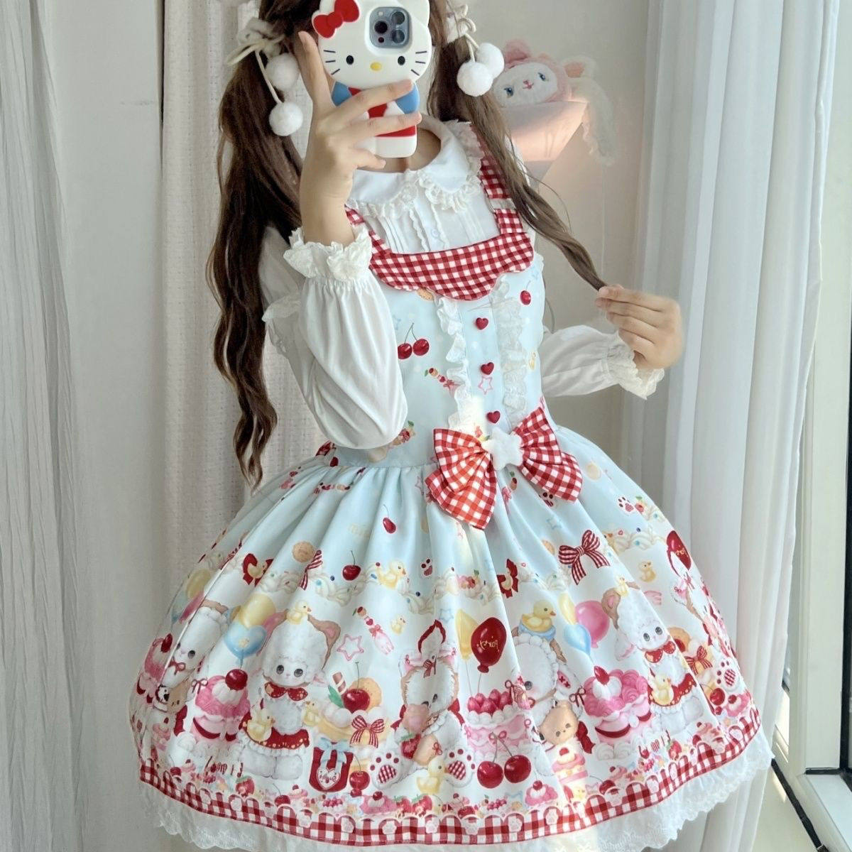 Spot Sweetheart Party Lolita Original Design Cute Sweet Cute Dress