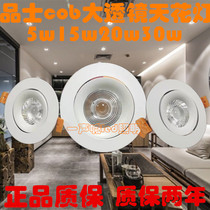 Pines cob ceiling lamp LED spotlight downlight 5w12w20w30w lens home decoration clothing shop shopping mall showcase