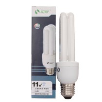 Shanghai Green Source green energy 3W5W8w11W13W energy saving lamp 2U three basic color E14E27 small screw U shaped bulb