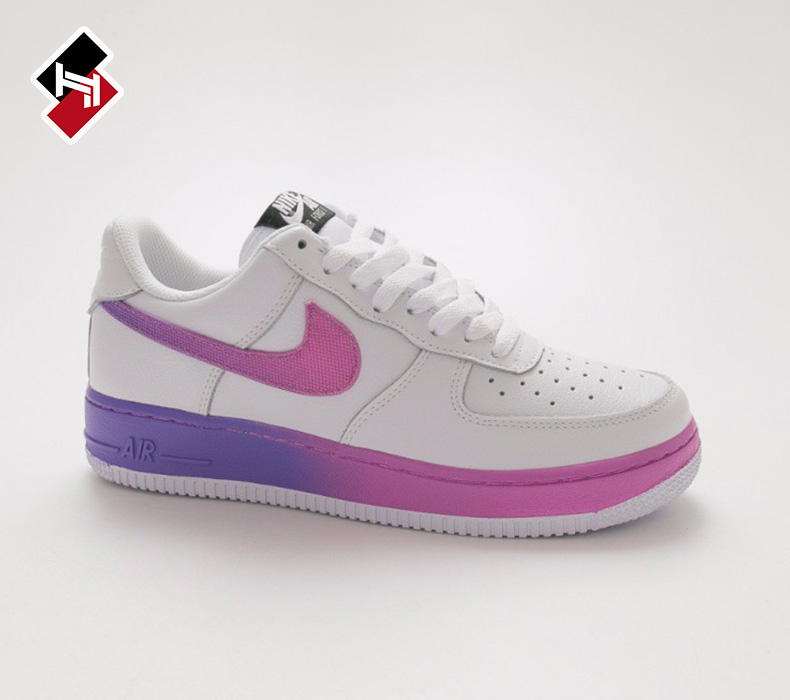 NIKE Nike nam gradient xanh đỏ hồng tím AF1 air Force one board giày CJ0525-100 CJ0524-001 - Dép / giày thường giày thể thao đế cao