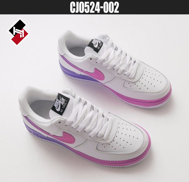 NIKE Nike nam gradient xanh đỏ hồng tím AF1 air Force one board giày CJ0525-100 CJ0524-001 - Dép / giày thường giày thể thao đế cao
