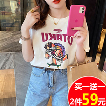  Breastfeeding clothes go out hot mom plus size thin breastmilk clothes fashion short-sleeved t-shirt breastfeeding clothes wear trendy mom outside