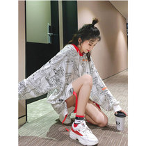  2020 new breastfeeding clothes spring and autumn hot mom models go out long-sleeved t mid-length sweater postpartum fashion breastfeeding clothes