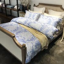 pt autumn and winter light luxury 80 cotton double-sided grinding four-piece European simple thick thick warm autumn and winter bedding