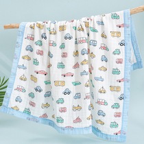 Foreign trade baby bath towel non-fluorescent medical pure cotton gauze quilt baby super soft absorbent newborn children single blanket