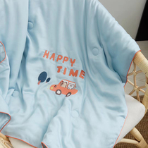 Foreign trade 60 Tencel pure color baby children silky cool summer air conditioning by single double person washable thin