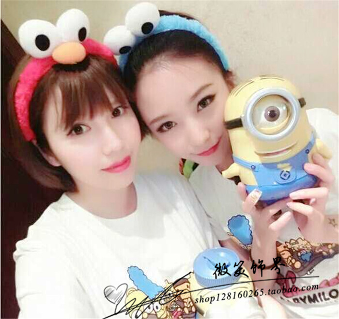 Ngôi sao với tai mèo headband đội mũ trùm đầu dễ thương hoạt hình rộng vành headband rửa tóc kẹp tóc băng tai thỏ phụ kiện tóc - Phụ kiện tóc đồ cột tóc