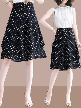 ກາງເກງຂາກວ້າງຂອງແມ່ຍິງ chiffon 2026 summer ແບບບາງໆ