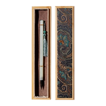 Liupintang Yunyu high-end jade purple hair brush gift box professional grade Huzhou Hu brush for beginners entry-level calligraphy special soft pen Chinese painting four treasures of study gift gift advanced set high-end gift