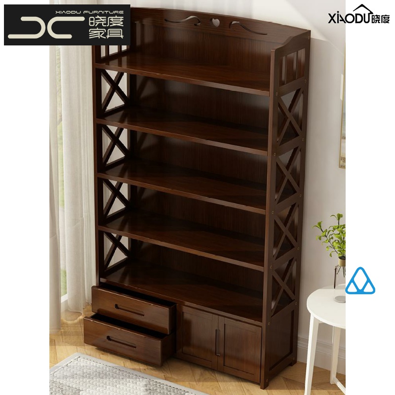 Cabinet living room against the wall household multifunctional wooden cabinet table student bookshelf book desktop simple living room real