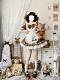 Cute op dog short maid lolita dress apron full link direct photo