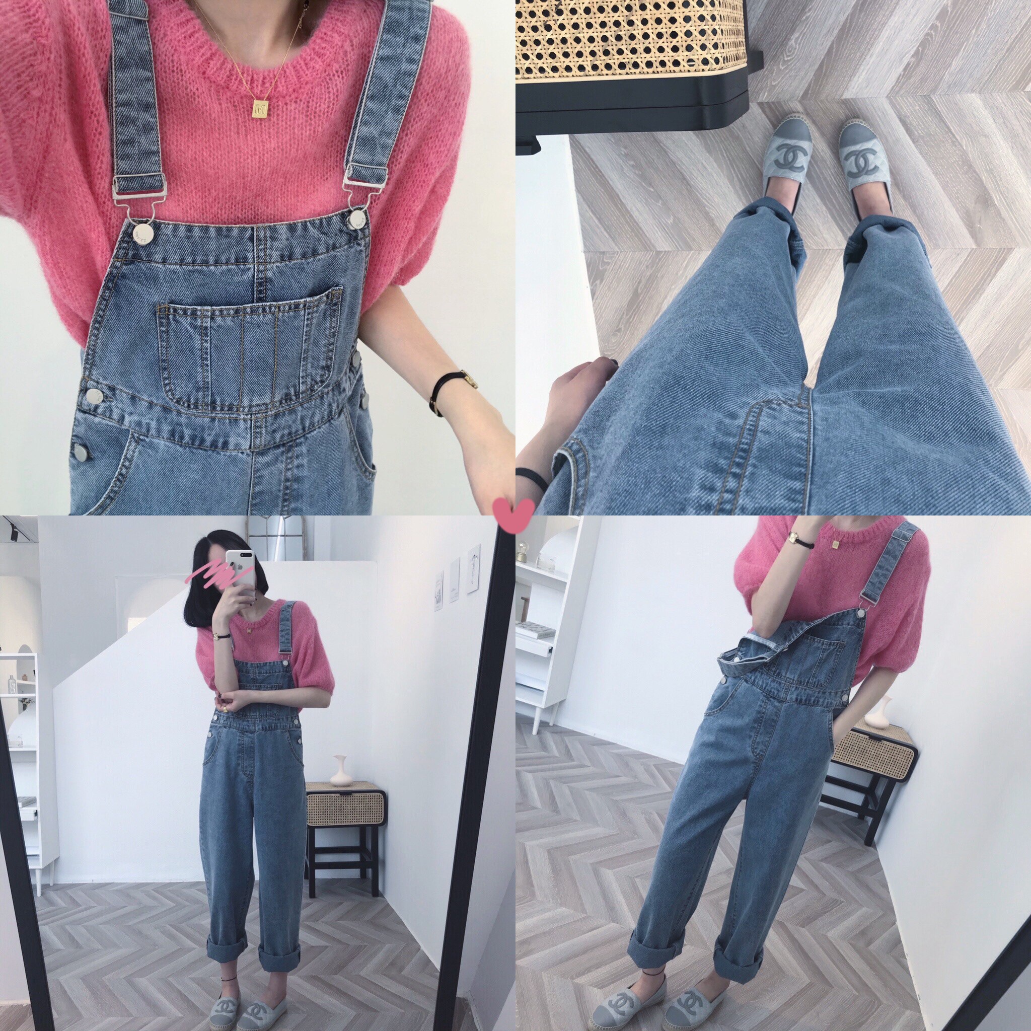 Big Meng Spring Summer New Drop ~ Please collect your sunshine beautiful girl certified ~ thin to make old denim cuddling bag pants