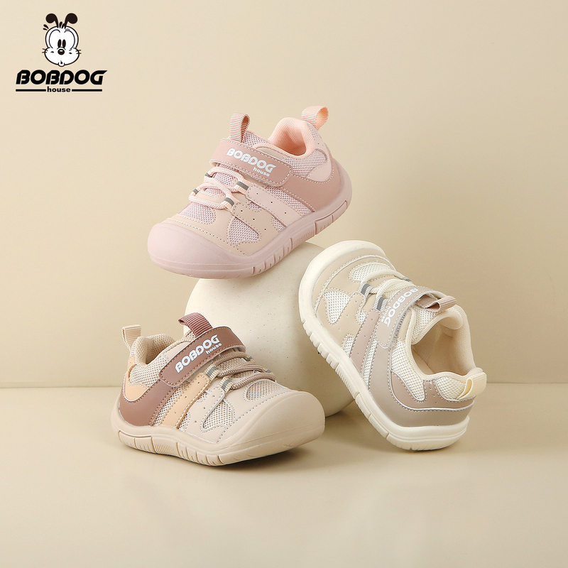 Babudou House Genuine Baby Toddler Shoes 1-4 Years Old Male and Female Babies Breathable Non-Slip Sports Toddler Stable Shoes