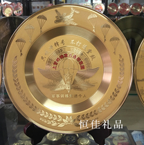 Manufacturers of pure copper metal medals customized copper plate commemorative plate lettering personality disc year-end grand prize customized