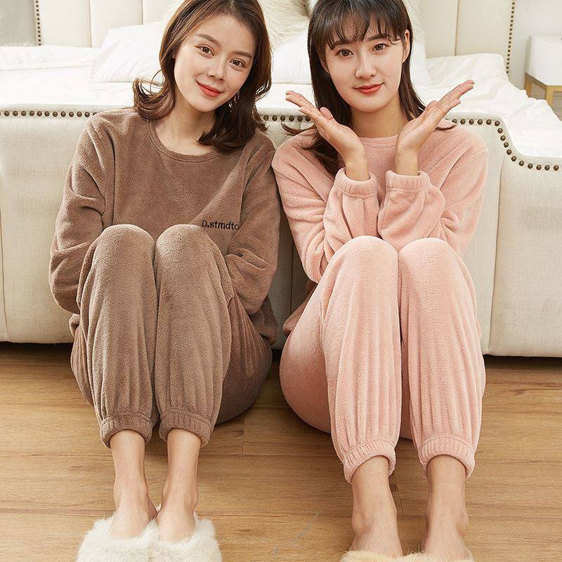 Milk nightdress woman winter coral suede, red micro-fluff, three lake, Suede San Suede Mountain Hull