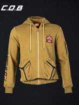 cqb outpost sweatshirt mens autumn and winter slim hooded cardigan casual jacket wear-resistant tear-resistant comfortable personalized sweatshirt
