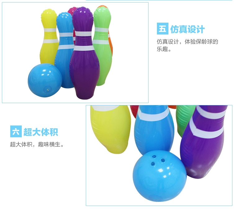 Đồ chơi bowling lớn bơm hơi cho trẻ em Đồ chơi bowling cho trẻ mẫu giáo bowling đồ chơi