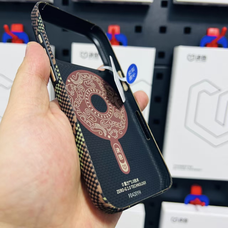 [Upgraded Integrated Touch Buttons] Juece Tianshu Scepter/Red Snake Scepter Suitable for Apple 17 Pro Max New Kevlar 17Pm Aramid Fiber Full-Cover Anti-Drop Magnetic Protective Case