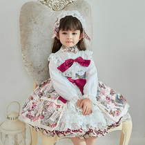 Loretta Princess Dress Girl Autumn Dress Girl Dress Children Foreign Dress Lolita Skirt Little Girl Fluffy Skirt Autumn