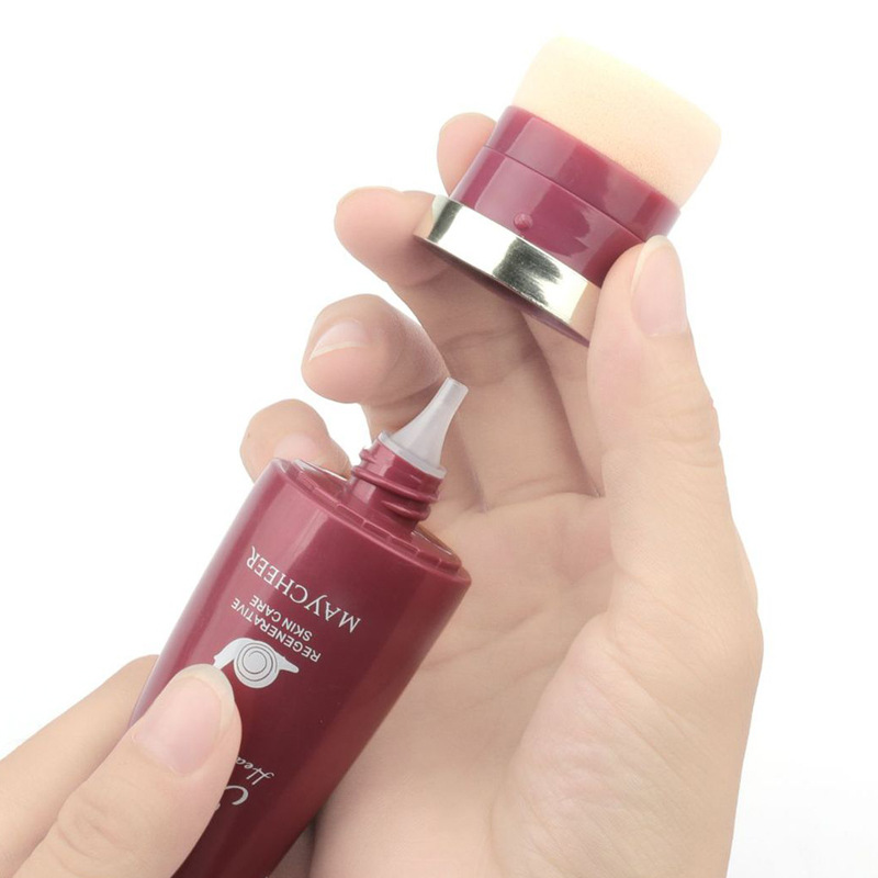 Meiqian snail original liquid multi-effect bb cream whitening waterproof nude makeup concealer does not take off makeup and anti-sweat foundation cream does not stick to powder