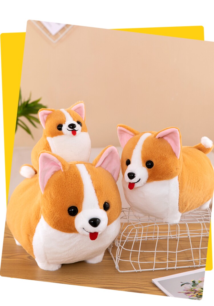 柯基犬毛绒玩具公仔柴犬布娃娃狗狗女孩陪玩布娃娃生日礼物布偶详情12