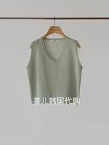 BAKING POWDER Korea Dongdaemun 2024 new summer womens fashion casual vest