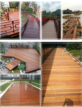 Pineapple grid anti-corrosion wood handrail railing Wooden floor Outdoor courtyard terrace fence Wooden strip Log plate Wooden square column