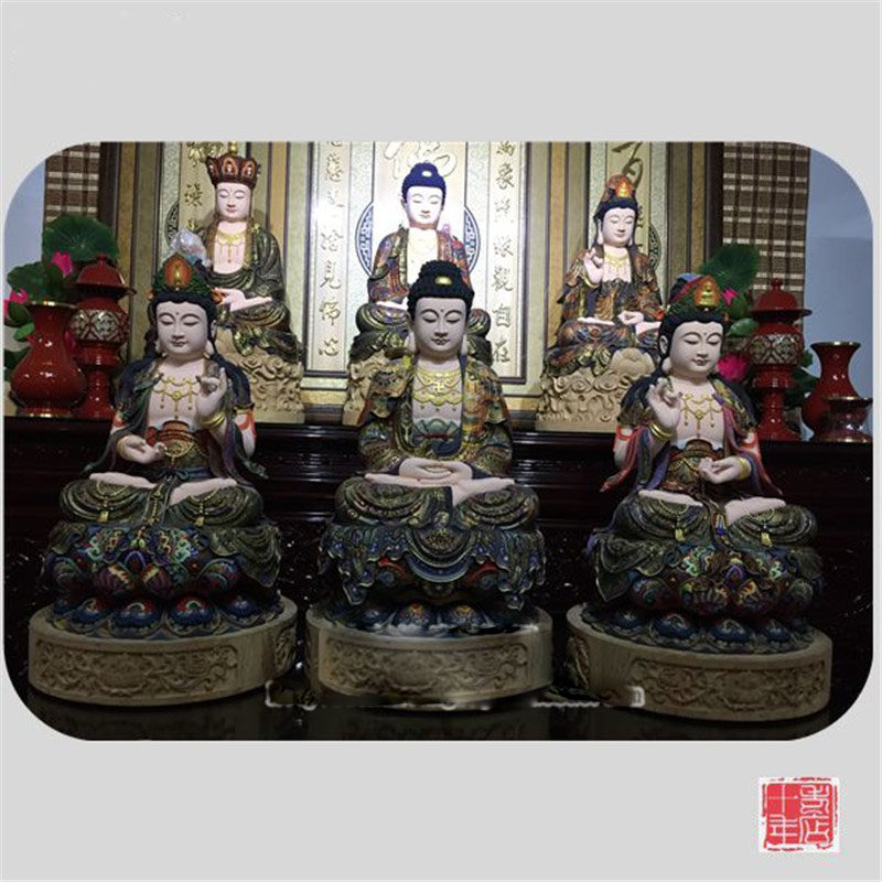 Quality ancient Caixiang Zhangmu Western Sant' Amitabha The bodhisattva bodhisattva to the statue of the Bodhisattva Buddha