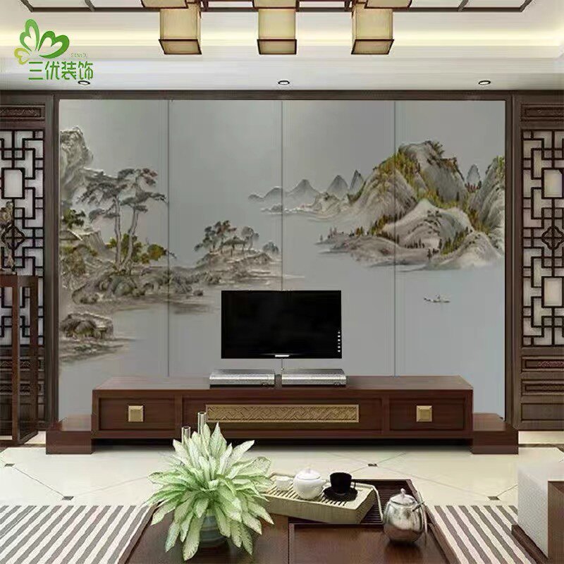 广东三优刺绣浮雕壁布软硬包厂的LOGO