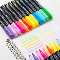 South Korea monami highlighter pen students use pen marking pen macaron color hand account pen monami 601