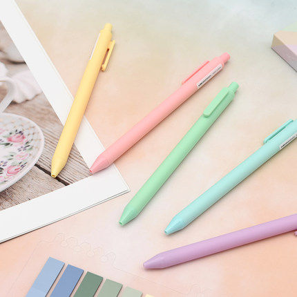 kaco Booksource Macaron Color Set Neutral Pen Candy Pen Press Black Water Pen Customized LOGO