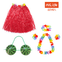 Pick-up props Seaweed dance Wedding blocking door groom adult hula garland set 60cm annual party bar party