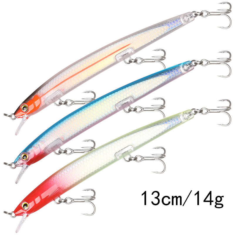 Hover the sinking water Minor Lu bait with loud bead laser mino bait, fresh sea bass bait