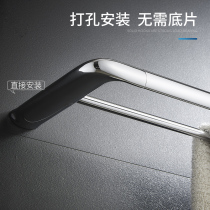 All copper non-punching towel rack toilet rack bathroom towel rack wall-mounted toilet hardware pendant set