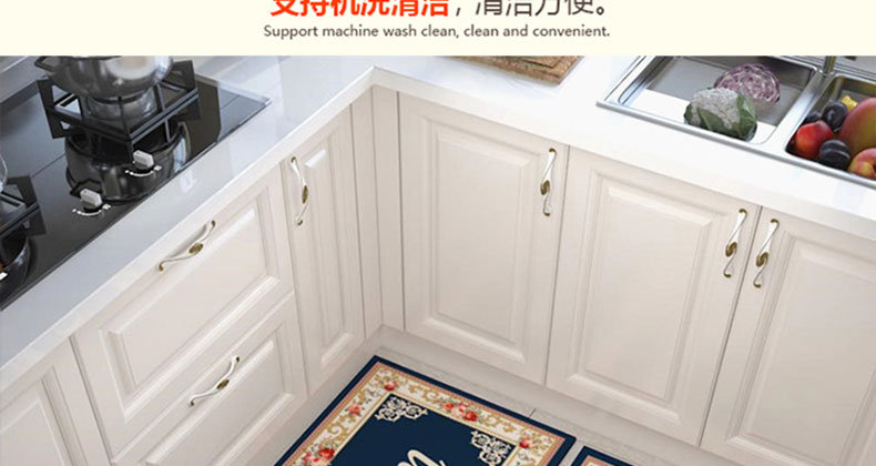 Nhà bếp mat chống thấm dầu chống trượt hộ gia đình thảm mat cửa mat cửa nhập cảnh 蹭 chân mat foyer cửa thảm thổ cẩm