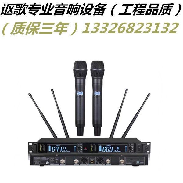 SHURE wireless microphone professional one drag two true diversity singing KTV stage meeting wedding hosting outdoor K song