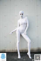 New white super smooth lycra elastic all-inclusive bodysuit zentai one-piece bodysuit tailor-made