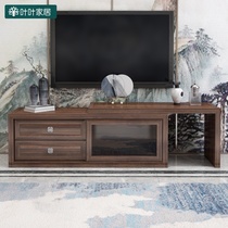  Yeye new Chinese ebony solid wood stretchable TV cabinet storage simple living room cabinet combination light high-end furniture