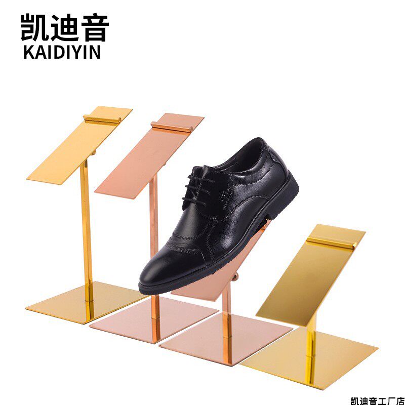 New Products Stainless Steel Shoes Shelves Shoe Rack Shoes Support Rack Clothing Shop High Heel Shoes Show Shelf Shoe Store Display Racks