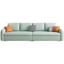 Guiqi straight-row sofa bed technology fabric dual-purpose high-end foldable storage multi-functional four-person small apartment living room