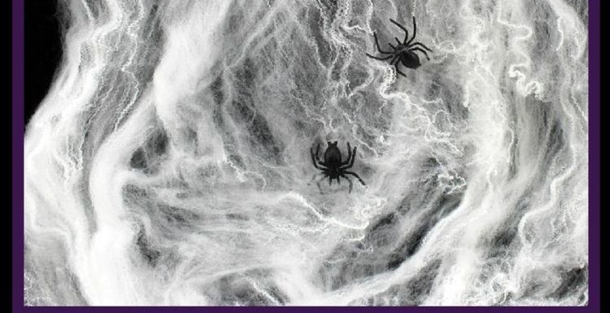 Haroway Halloween Ghost Festival Party Haunted House Bar KTV Mall Vật tư trang trí Spider Web Cotton Spider - Sản phẩm Đảng / Magic / Hiệu suất đồ hóa trang cho bé trai